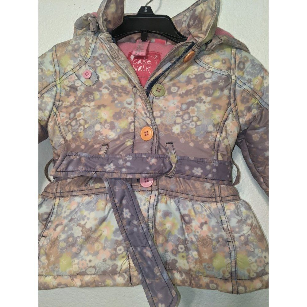 Girls Cakewalk Fleece Lined Button Up Jacket Coat EU98/US 3 or 3T - Picture 11 of 11